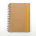 Togo Druck Kraft Abdeckung Spiral Notizbücher Papier Notebook Kraft